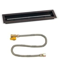 American Fireglass 30 X 6 Inch Linear Drop-In Pan - Match Light Kit