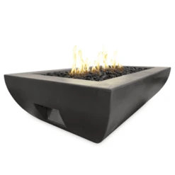 American Fyre Designs Bordeaux Rectangle Gas Fire Bowl