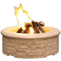 American Fyre Designs Chiseled Gas Fire Pit