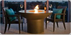 American Fyre Designs Lotus Gas Firetable -Fire Pits Shop american fyre designs lotus gas firetable 15