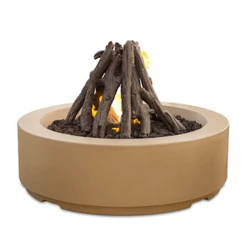 American Fyre Designs Louvre Round Gas Fire Pit