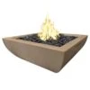 American Fyre Designs Petite Bordeaux Square Gas Fire Bowl