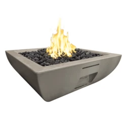 American Fyre Designs Square Bordeaux Gas Fire Bowl