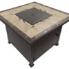 AZ Patio Heaters 40 Inch Square Tile-Top Propane Fire Table -Fire Pits Shop az patio heaters 40 inch square tile top propane fire table 38