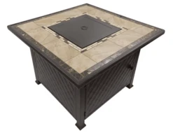 AZ Patio Heaters 40 Inch Square Tile-Top Propane Fire Table