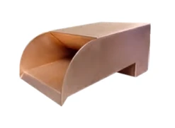 Bobe Water And Fire 12' Smooth Flow Radius Smooth Copper Scupper