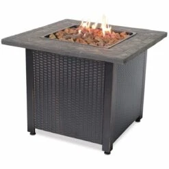 Endless Summer 30' Propane Fire Table With Resin Tile Mantel