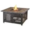 Endless Summer 42' Square Propane Fire Table With Slate Tile Mantel -Fire Pits Shop endless summer 42 square propane fire table with slate tile mantel 47