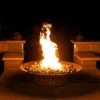 Fire Pit Art 60 Inch Asia Gas Fire Pit - Match Lit
