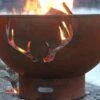 Fire Pit Art Antlers Gas Fire Pit - Match Lit -Fire Pits Shop fire pit art antlers gas fire pit match lit 55
