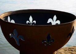 Fire Pit Art Fleur De Lis Gas Fire Pit -Fire Pits Shop fire pit art fleur de lis gas fire pit 56