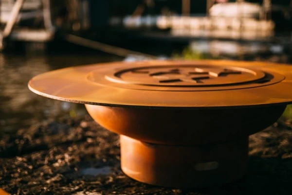 Fire Pit Art Magnum Fire Pit With Lid - Match Lit 4 Fire Pit Art Magnum Fire Pit With Lid - Match Lit - Image 2