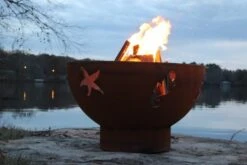Fire Pit Art Sea Creatures Gas Fire Pit - Electronic Ignition -Fire Pits Shop fire pit art sea creatures gas fire pit electronic ignition 51