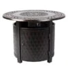 Fire Sense 33 Inch Wagner Round Propane Gas Fire Pit -Fire Pits Shop fire sense 33 wagner round propane gas fire pit 47