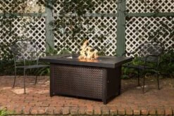 Fire Sense 34' Weyland Rectangular Propane Gas Fire Pit -Fire Pits Shop fire sense 34 weyland rectangular propane gas fire pit 59