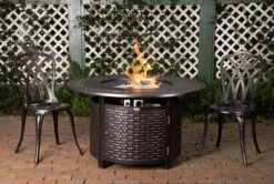 Fire Sense 44' Bellante Woven Propane Gas Fire Pit -Fire Pits Shop fire sense 44 bellante woven propane gas fire pit 63