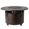 Fire Sense 44' Thatcher Round Propane Gas Fire Pit -Fire Pits Shop fire sense 44 thatcher round propane gas fire pit 50