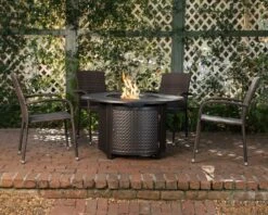 Fire Sense 47' Walkers Round Propane Gas Fire Pit -Fire Pits Shop fire sense 47 walkers round propane gas fire pit 52
