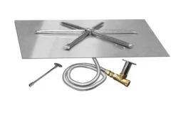 Firegear 30' High Powered Square Flat Burner Kit - Match Throw