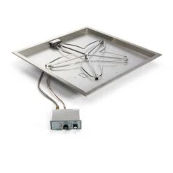 Hearth Products Controls 18' Flame Sense Square Bowl Fire Pit Insert For Use With Small Tanks