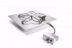 Hearth Products Controls 18 Inch Square Flat Pan Fire Pit Burner - Push Button Ignition