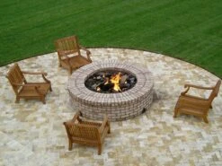 Hearth Products Controls 24' Round Flat Fire Pit Insert Kit - Push Button Ignition -Fire Pits Shop hearth products controls 24 round flat fire pit insert kit push button ignition 65