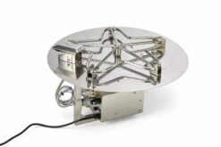 Hearth Products Controls 30' Round Electronic Ignition Gas Fire Pit Insert And24' Penta Burner - 24 Volt