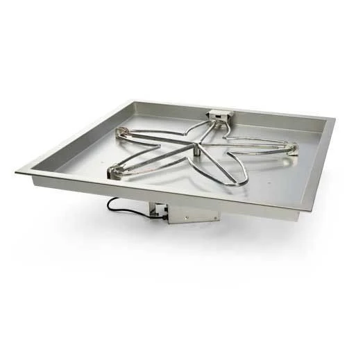 Hearth Products Controls 30 Inch Square Gas Fire Pit Insert With Electronic Ignition And Hi/Low Flame Controls - 24VAC 3 Hearth Products Controls 30 Inch Square Gas Fire Pit Insert With Electronic Ignition And Hi/Low Flame Controls - 24VAC