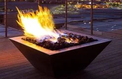 Hearth Products Controls 36 Inch Square Smooth Sierra Gas Fire Bowl - Match Lit -Fire Pits Shop hearth products controls 36 inch square smooth sierra gas fire bowl match lit 24