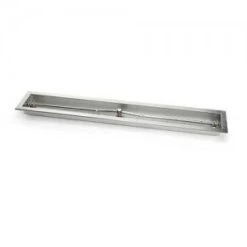 Hearth Products Controls 60' Stainless Steel Trough Fire Pit Insert - Match Lit