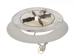 Outdoor Greatroom Company 20 Inch Round Crystal Fire Plus Gas Burner Kit - Electronic