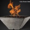 Slick Rock Concrete 22 Inch Ridgeline Square Fire Bowl -Fire Pits Shop slick rock concrete 22 inch ridgeline square fire bowl 74