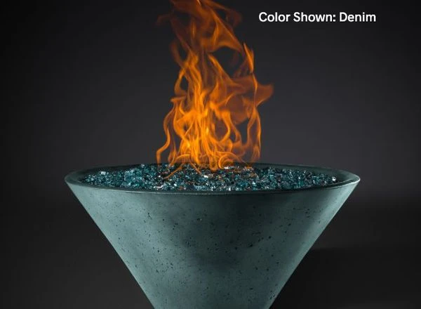 Slick Rock Concrete 29 Inch Ridgeline Conical Fire Bowl - Electronic Ignition 3 Slick Rock Concrete 29 Inch Ridgeline Conical Fire Bowl - Electronic Ignition
