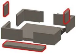 Stone Age Manufacturing 12' Square Masonry Fire Pit Extension Kit