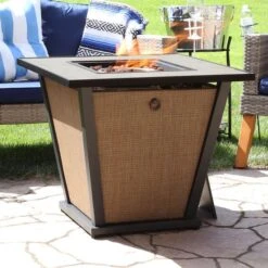 Sunnydaze 28 Inch Reykir Propane Fire Pit Table - Manual Ignition -Fire Pits Shop sunnydaze 28 inch reykir propane fire pit table manual ignition 65