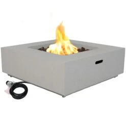 Sunnydaze 35 Inch Contempo Propane Fire Pit - Manual Ignition