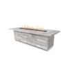 The Outdoor Plus 144 Inch Laguna Wood Grain GFRC Gas Fire Pit
