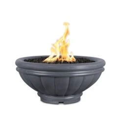 The Outdoor Plus 24 Inch Roma GFRC Concrete Gas Fire Bowl