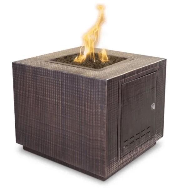 The Outdoor Plus 36 Inch Forma Hammered Copper Gas Fire Pit 3 The Outdoor Plus 36 Inch Forma Hammered Copper Gas Fire Pit