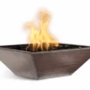 The Outdoor Plus 36 Inch Maya Hammered Copper Gas Fire Bowl