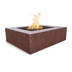 The Outdoor Plus 42-Inch Quad Copper Fire Pit With Flame Sense System