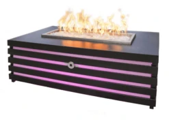 The Outdoor Plus 48 Inch Amina Powder Coated Steel Gas Fire Pit