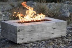 The Outdoor Plus 48 Inch Coronado Wood Grain Gas Fire Pit -Fire Pits Shop the outdoor plus 48 inch coronado wood grain gas fire pit 70