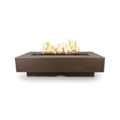 The Outdoor Plus 48 Inch Del Mar Concrete Gas Fire Pit - Match Lit Ignition
