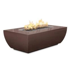The Outdoor Plus 48 X 28 Inch Avalon Copper Gas Fire Pit - 15 Inch Height