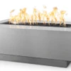 The Outdoor Plus 48 X 28 Inch La Jolla Hammered Copper Gas Fire Pit With Flame Sense