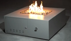 The Outdoor Plus 60 Inch Gallaway Hammered Copper Gas Fire Pit