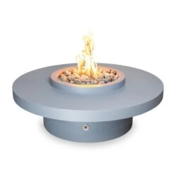 The Outdoor Plus 60 X 24 Inch Coastline Powder Coated Metal Gas Fire Pit Table