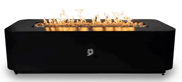 The Outdoor Plus 84 Inch Cove Powder Coat Steel Gas Fire Pit 3 The Outdoor Plus 84 Inch Cove Powder Coat Steel Gas Fire Pit