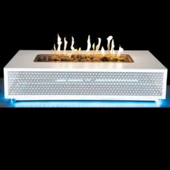 The Outdoor Plus 96 Inch Manila LED Powder Coat Steel Gas Fire Pit -Fire Pits Shop the outdoor plus 96 inch manila led powder coat steel gas fire pit 17